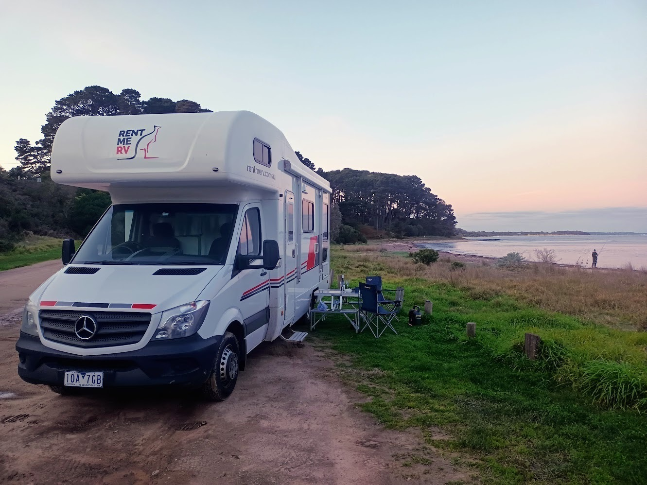 RentMeRV motorhome ready for a coastal holiday